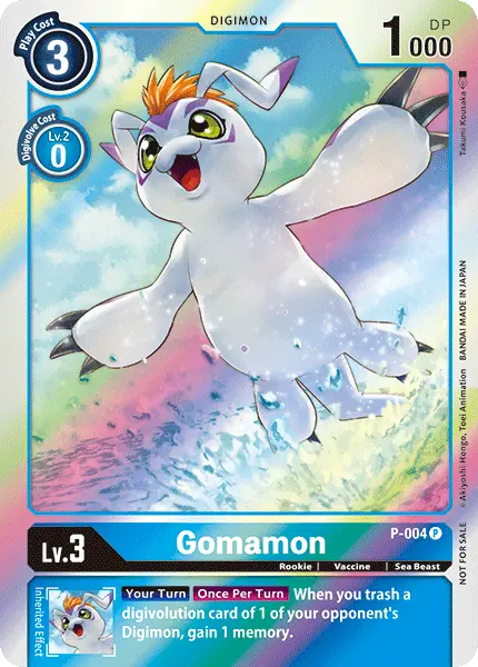 Digimon TCG Card P-004 Gomamon