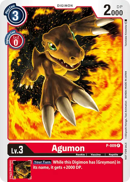 Digimon TCG Card 'P-009' 'Agumon'
