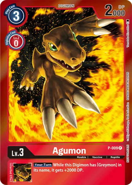 Digimon TCG Card 'P-009_P2' 'Agumon'