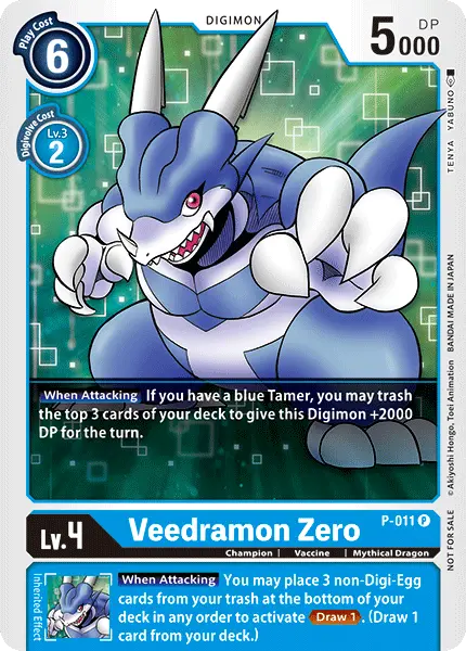 Digimon TCG Card P-011 Veedramon Zero