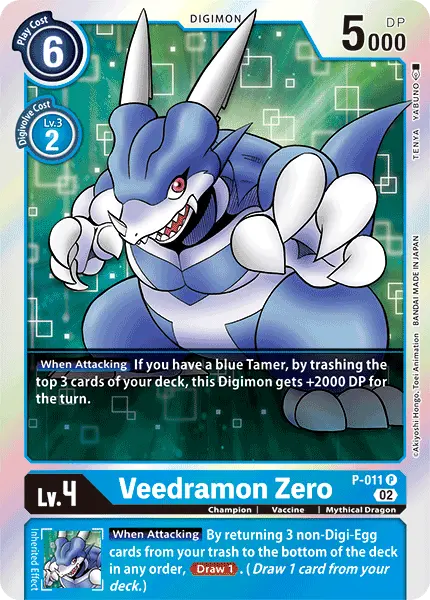 Digimon TCG Card 'P-011_P2' 'Veedramon Zero'