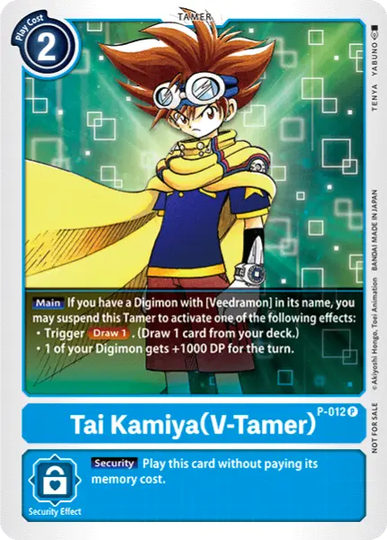 Digimon TCG Card P-012 Taichi (V-Tamer)