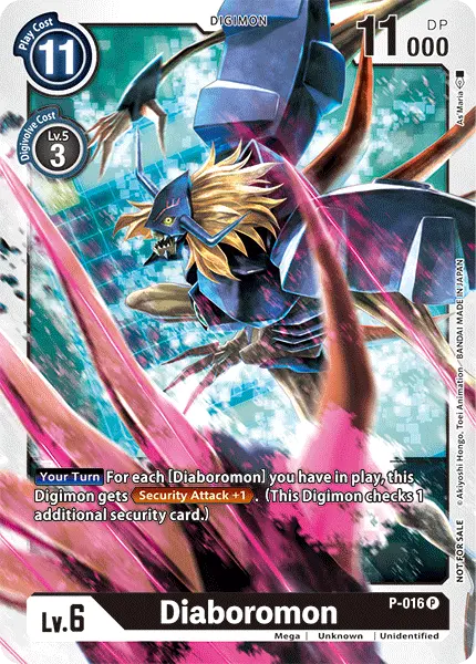 Digimon TCG Card P-016 Diaboromon