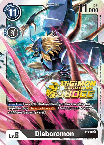 Digimon TCG Card 'P-016_P1' 'Diaboromon'