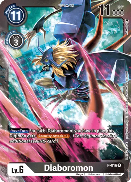 Digimon TCG Card 'P-016_P3' 'Diaboromon'