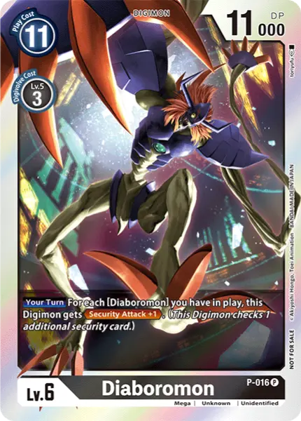 Digimon TCG Card 'P-016_P4' 'Diaboromon'