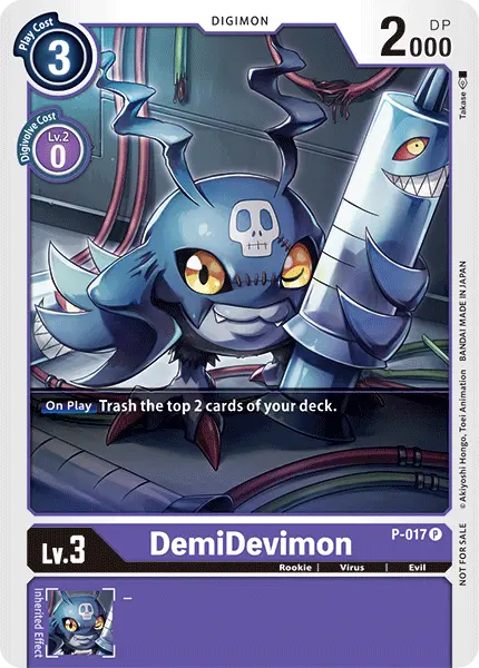 Digimon TCG Card P-017 DemiDevimon