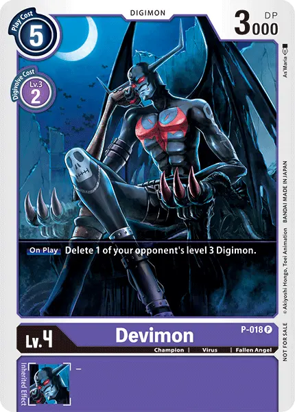 Digimon TCG Card 'P-018' 'Devimon'