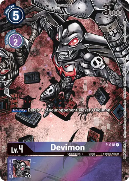 Digimon TCG Card 'P-018_P1' 'Devimon'