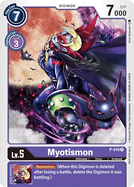 Digimon TCG Card 'P-019' 'Myotismon'