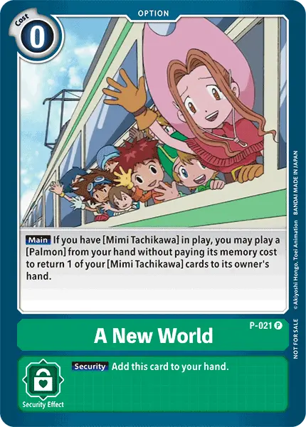 Digimon TCG Card 'P-021' 'A New World'