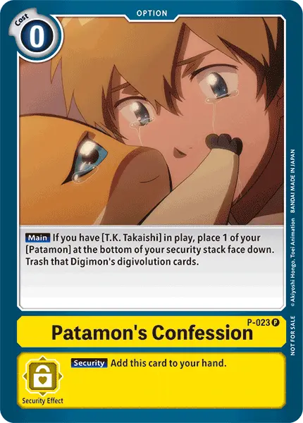 Digimon TCG Card P-023 Patamon