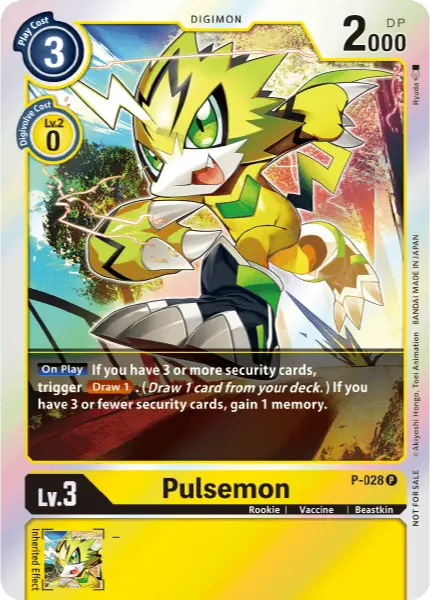 Digimon TCG Card 'P-028_P1' 'Pulsemon'