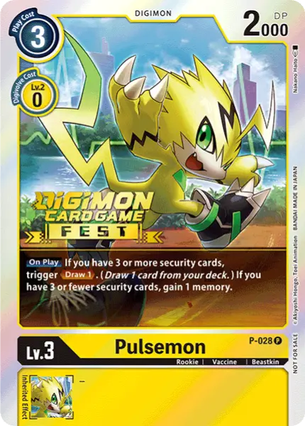 Digimon TCG Card P-028_P2 Pulsemon