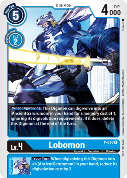 Digimon TCG Card 'P-030' 'Lobomon'