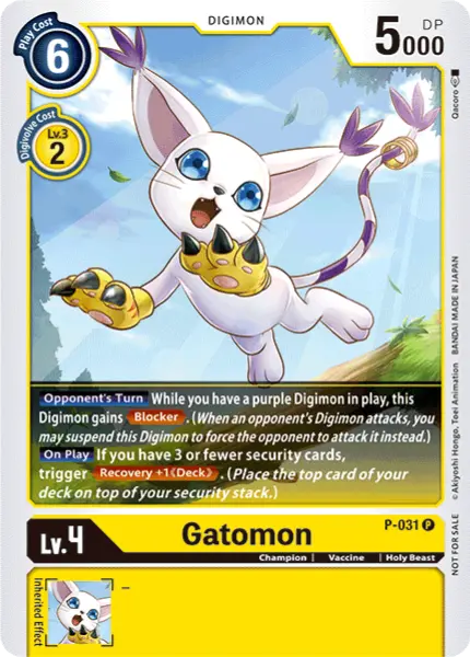 Digimon TCG Card P-031 Gatomon