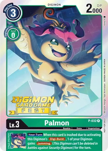 Digimon TCG Card 'P-032_P1' 'Palmon'