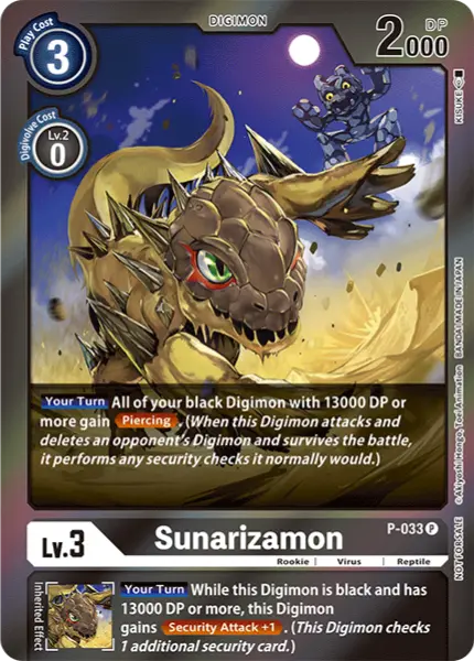 Digimon TCG Card P-033_P1 Sunarizamon