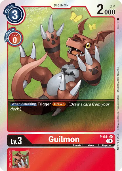 Digimon TCG Card 'P-041' 'Guilmon'