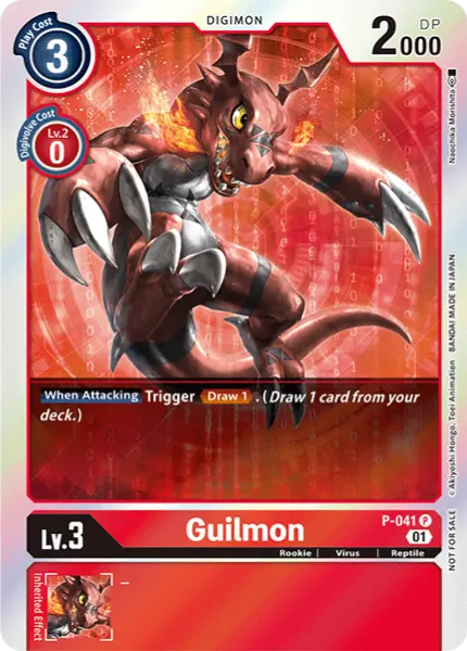 Digimon TCG Card 'P-041_P2' 'Guilmon'