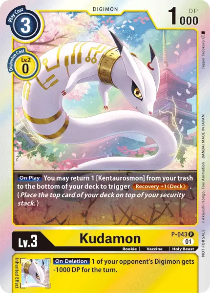 Digimon TCG Card 'P-043' 'Kudamon'