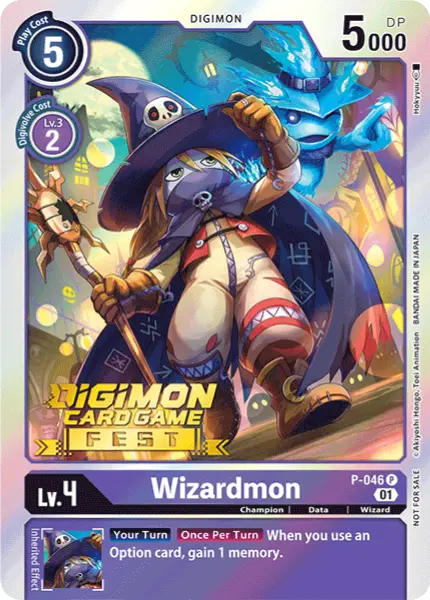 Digimon TCG Card P-046_P1 Wizardmon