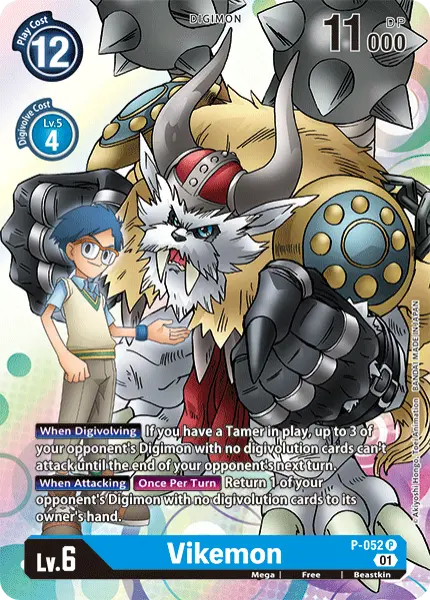 Digimon TCG Card P-052 Vikemon