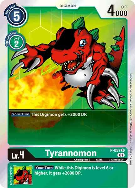 Digimon TCG Card P-057 Tyrannomon