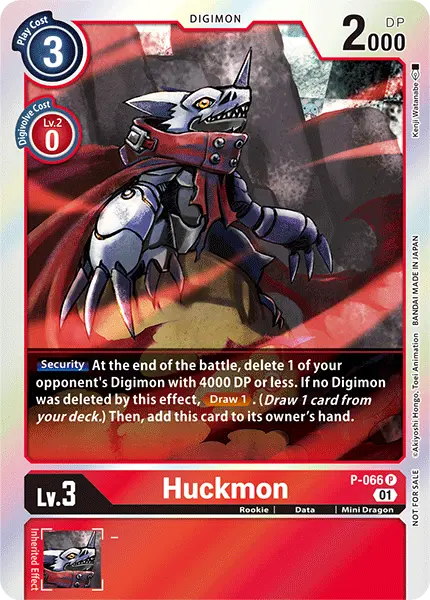 Digimon TCG Card P-066 Huckmon