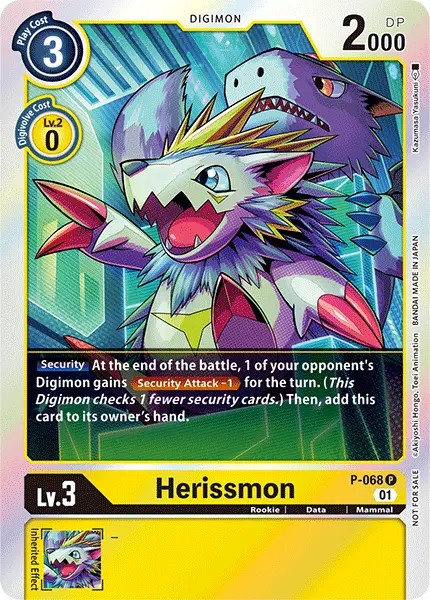 Digimon TCG Card P-068 Herissmon