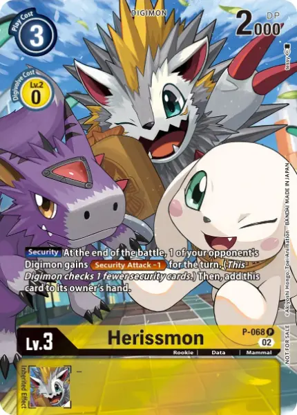 Digimon TCG Card P-068_P1 Herissmon