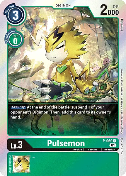Digimon TCG Card P-069 Pulsemon