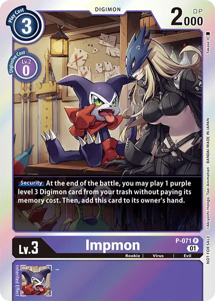 Digimon TCG Card 'P-071' 'Impmon'