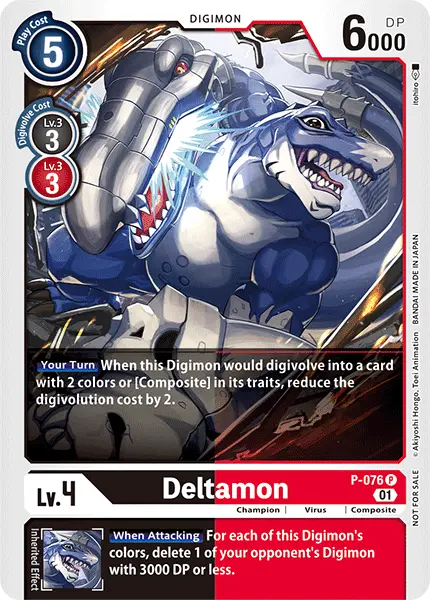 Digimon TCG Card P-076 Deltamon