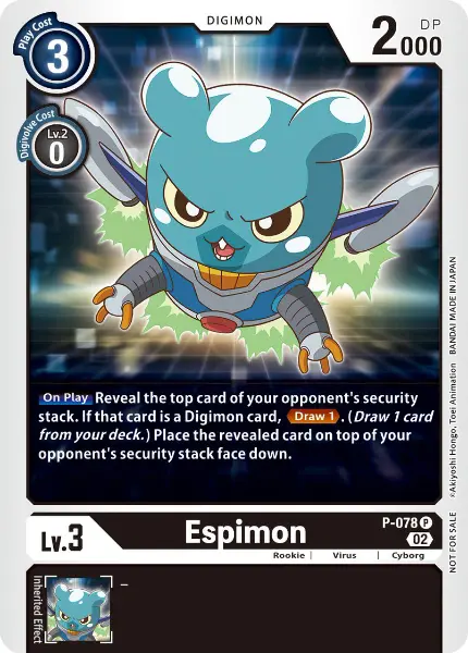 Digimon TCG Card P-078 Espimon