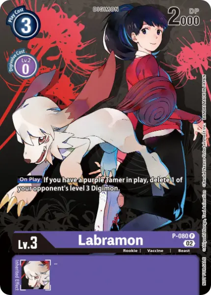 Digimon TCG Card P-080_P1 Labramon