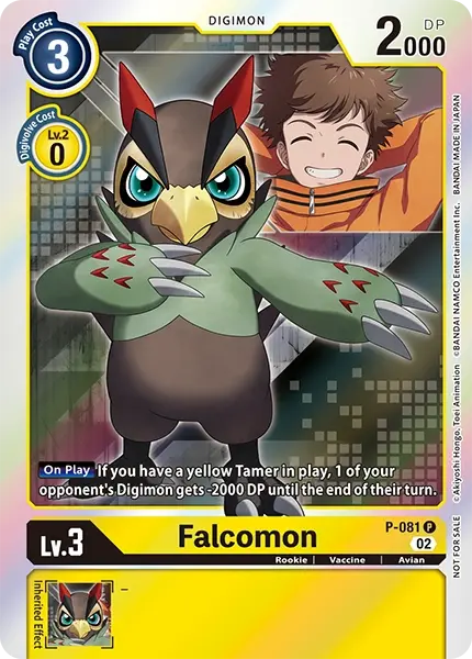 Digimon TCG Card P-081 Falcomon