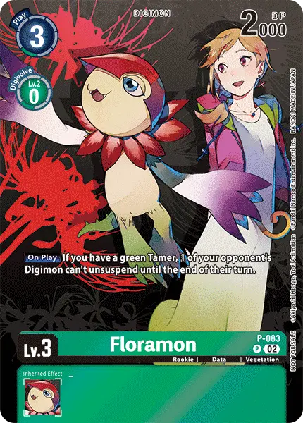 Digimon TCG Card P-083 Floramon