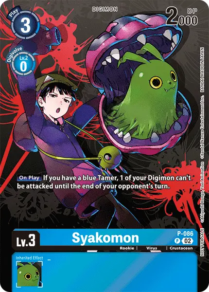 Digimon TCG Card 'P-086' 'Syakomon'