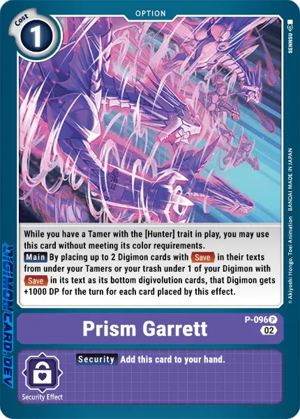 Digimon TCG Card P-096 Prism Garrett