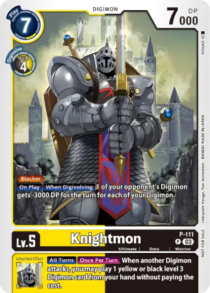 Digimon TCG Card 'P-111' 'Knightmon'