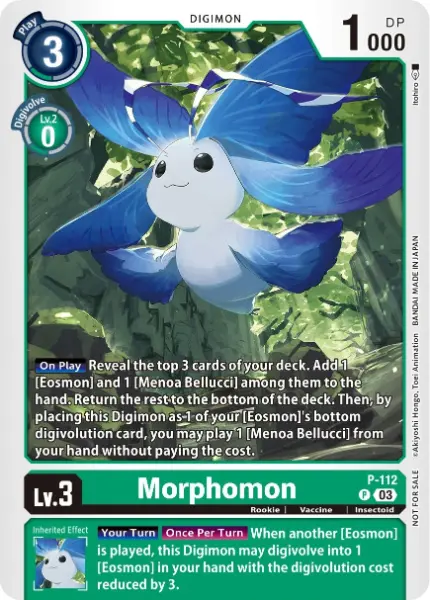 Digimon TCG Card 'P-112' 'Morphomon'