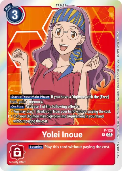 Digimon TCG Card P-126 Yolei Inoue