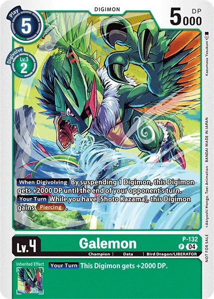 Digimon TCG Card P-132 Galemon