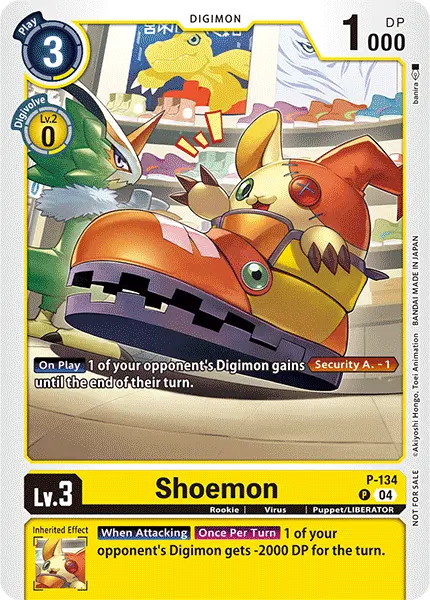 Digimon TCG Card P-134 Shoemon