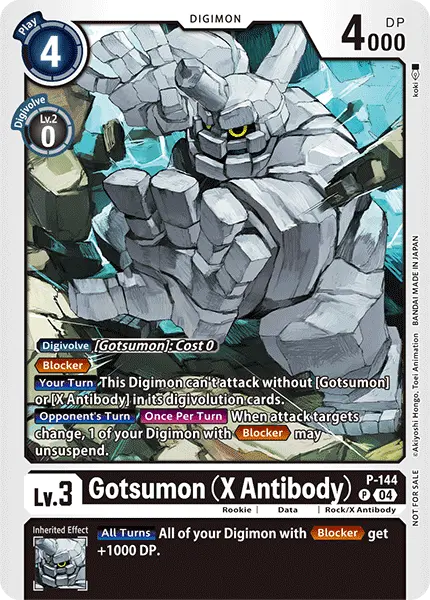 Digimon TCG Card 'P-144' 'Gotsumon (X Antibody)'