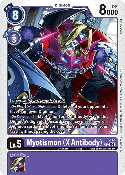 Digimon TCG Card 'P-145' 'Myotismon (X Antibody)'