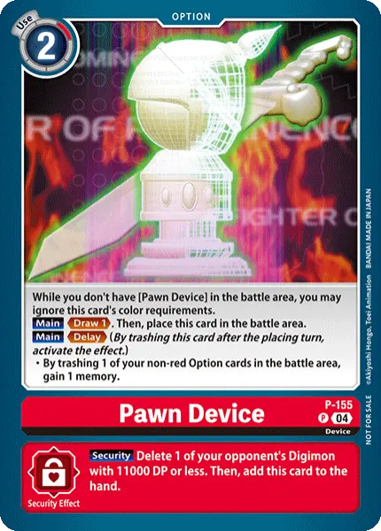 Digimon TCG Card 'P-155' 'Pawn Device'