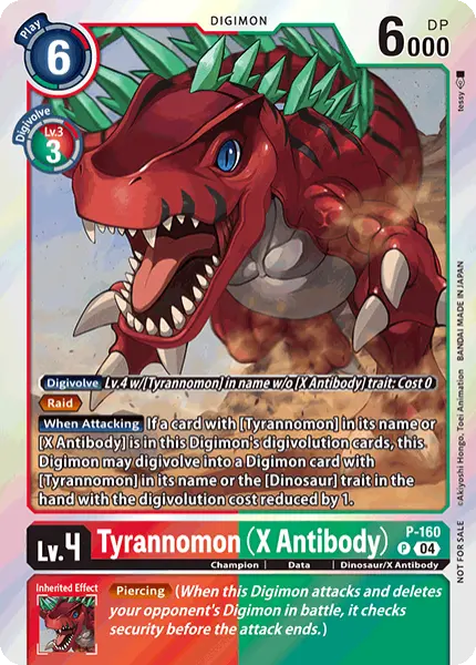 Digimon TCG Card 'P-160' 'Tyrannomon (X Antibody)'