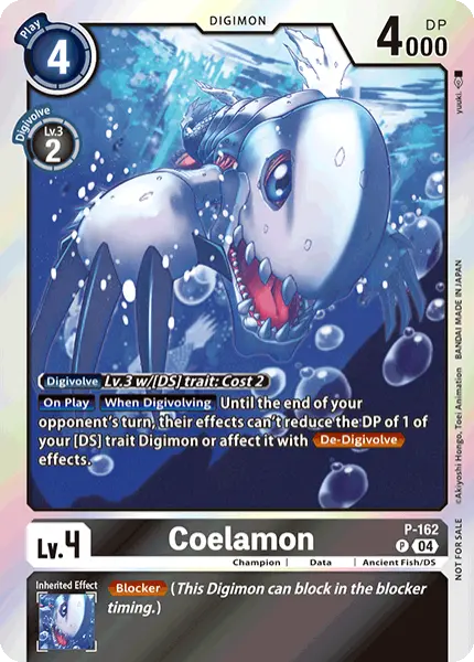 Digimon TCG Card 'P-162' 'Coelamon'